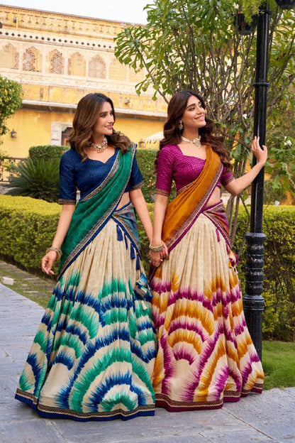 Tasar Silk Lehenga Choli