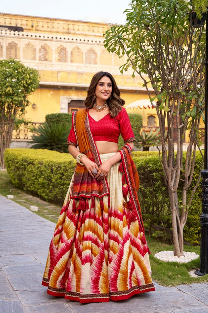 Tasar Silk Lehenga Choli