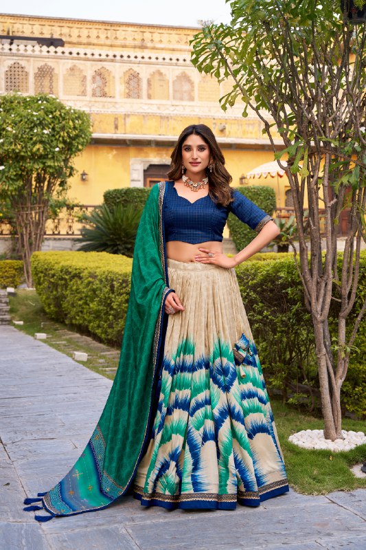 Tasar Silk Lehenga Choli