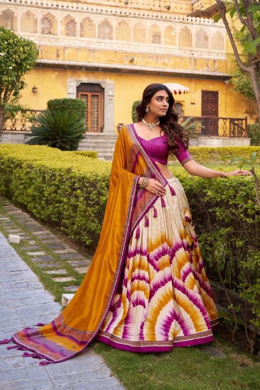 Tasar Silk Lehenga Choli