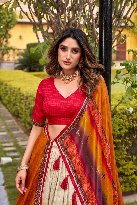 Tasar Silk Lehenga Choli