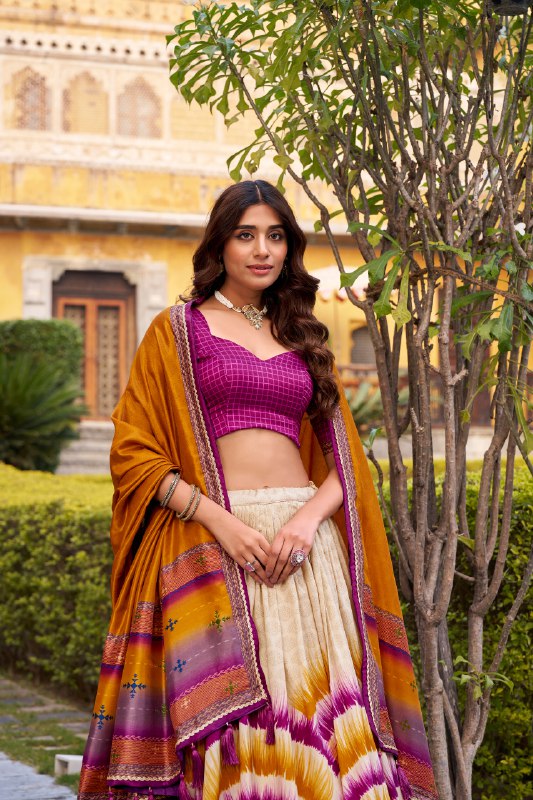 Tasar Silk Lehenga Choli