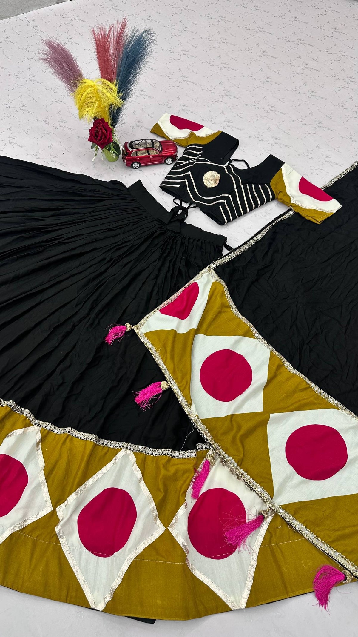 Cotton Navratri Cholis