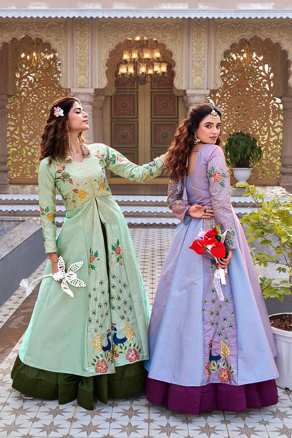 New Designer Long Top with Lehenga