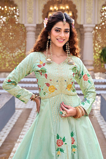 New Designer Long Top with Lehenga