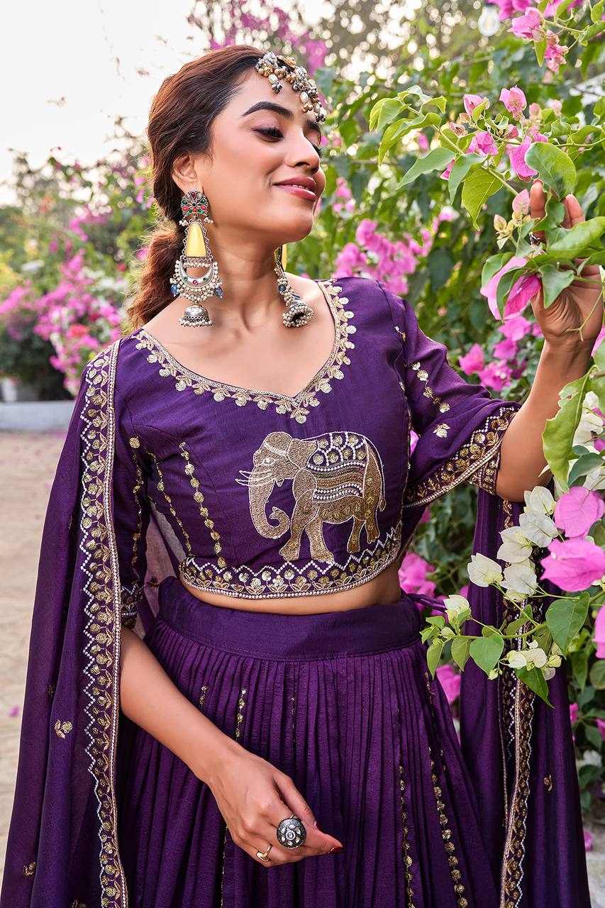 Vichitra Silk Wedding Choli