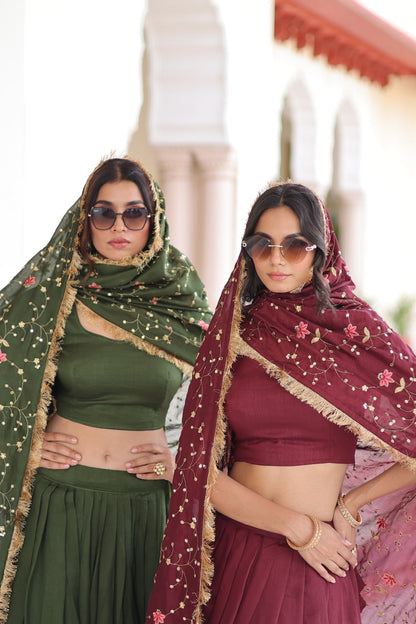 Vichitra Silk Wedding Choli