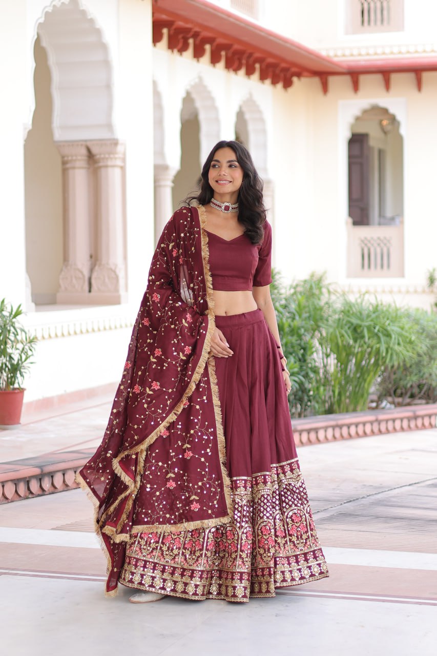Vichitra Silk Wedding Choli