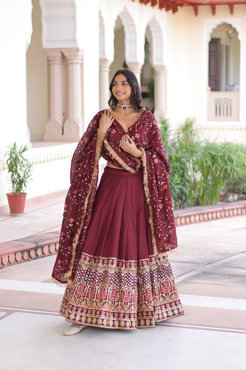 Vichitra Silk Wedding Choli