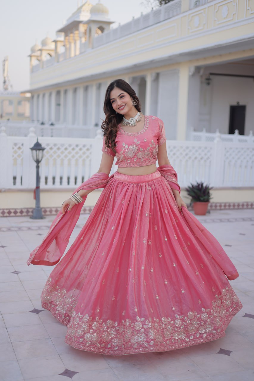 Fendi Silk Lehenga Set