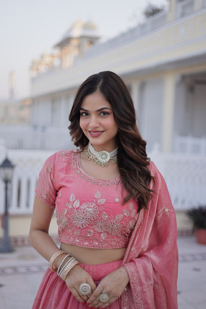 Fendi Silk Lehenga Set