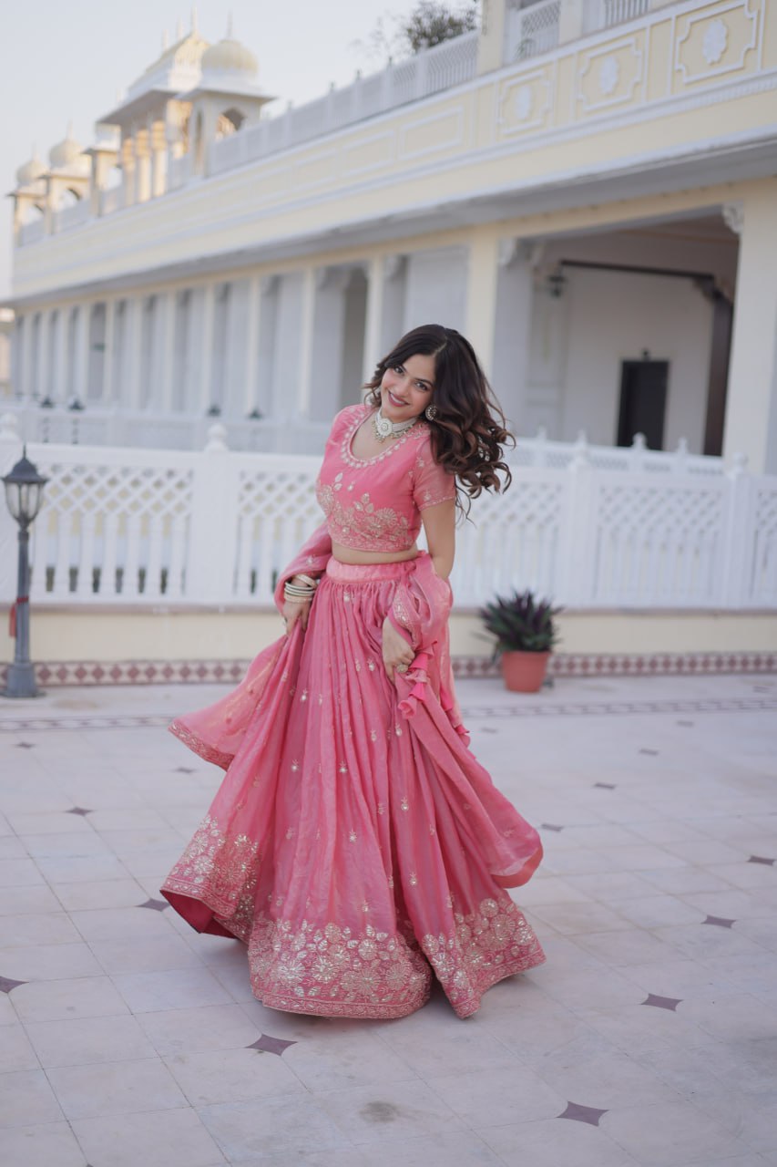 Fendi Silk Lehenga Set