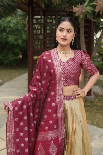 Silk Pattu  Lehenga Choli