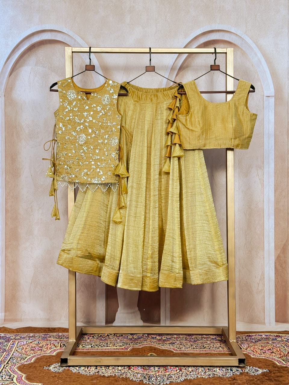 Zari Work Lehenga Koti Set