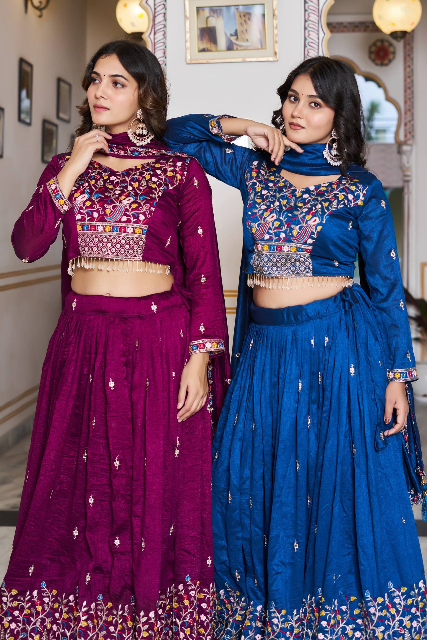 Pure Vichitra Silk Chaniya Choli