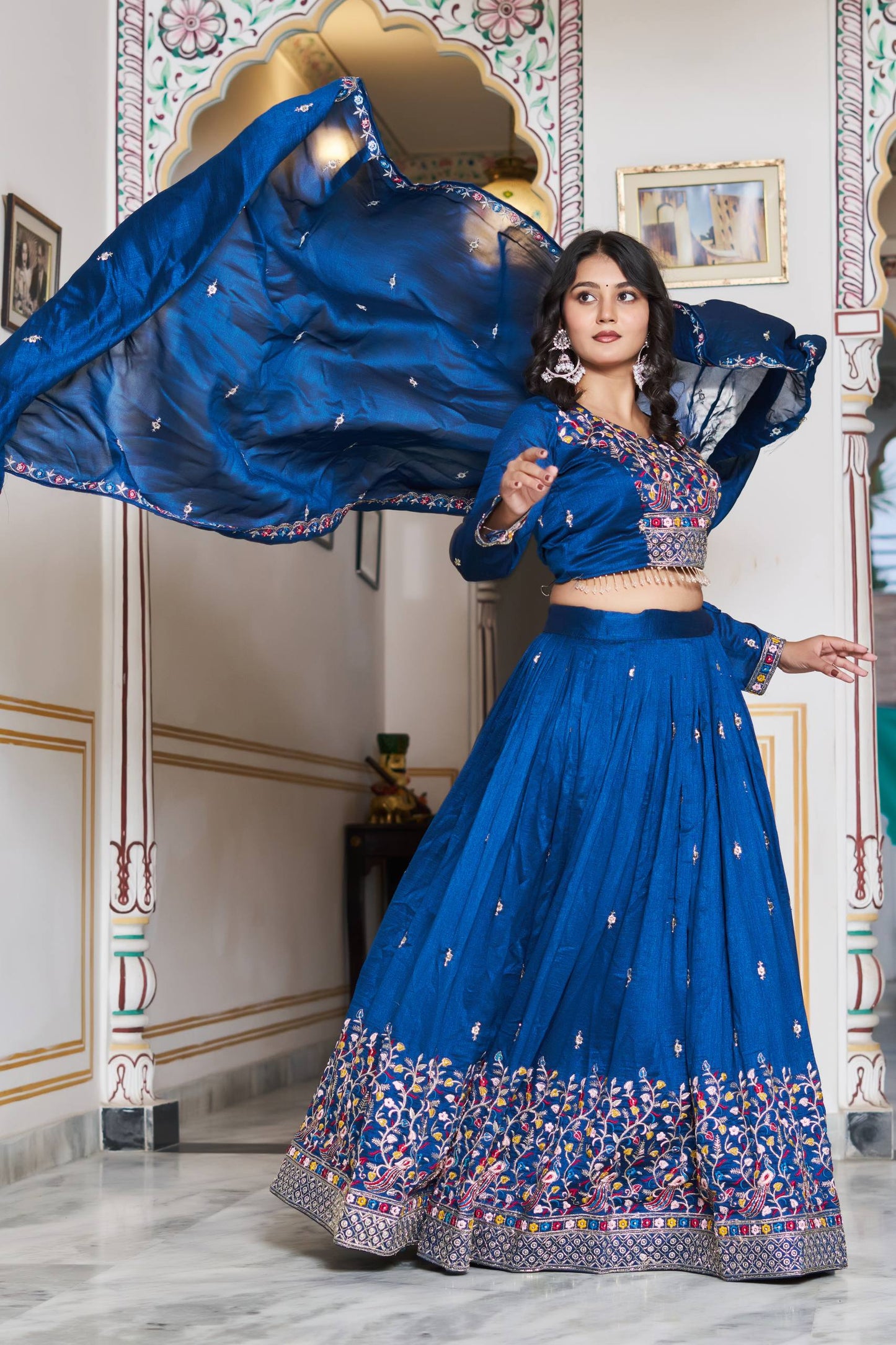 Pure Vichitra Silk Chaniya Choli