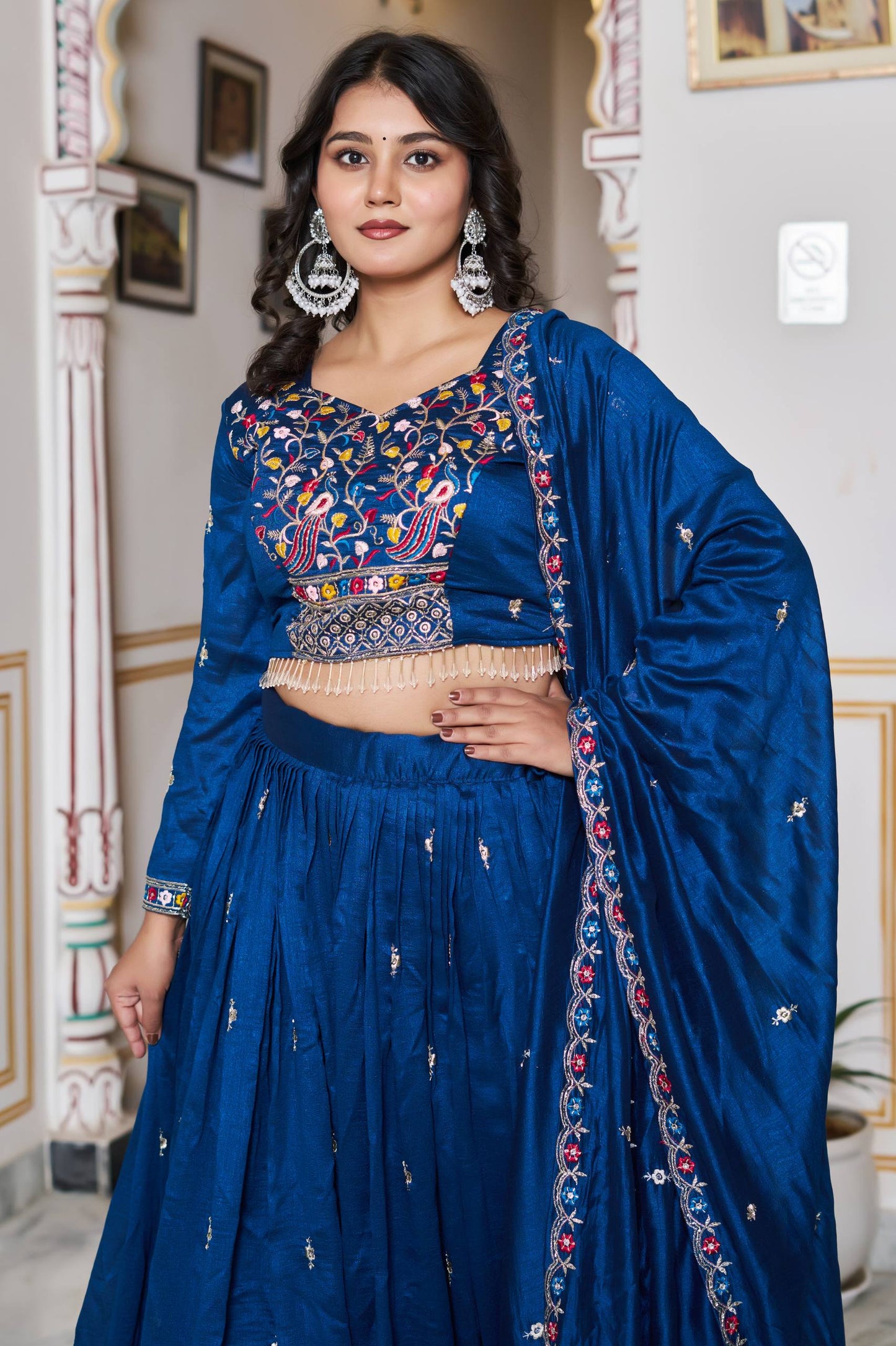 Pure Vichitra Silk Chaniya Choli