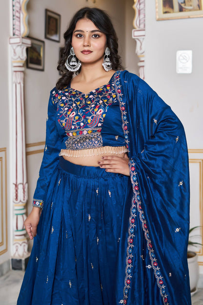 Pure Vichitra Silk Chaniya Choli