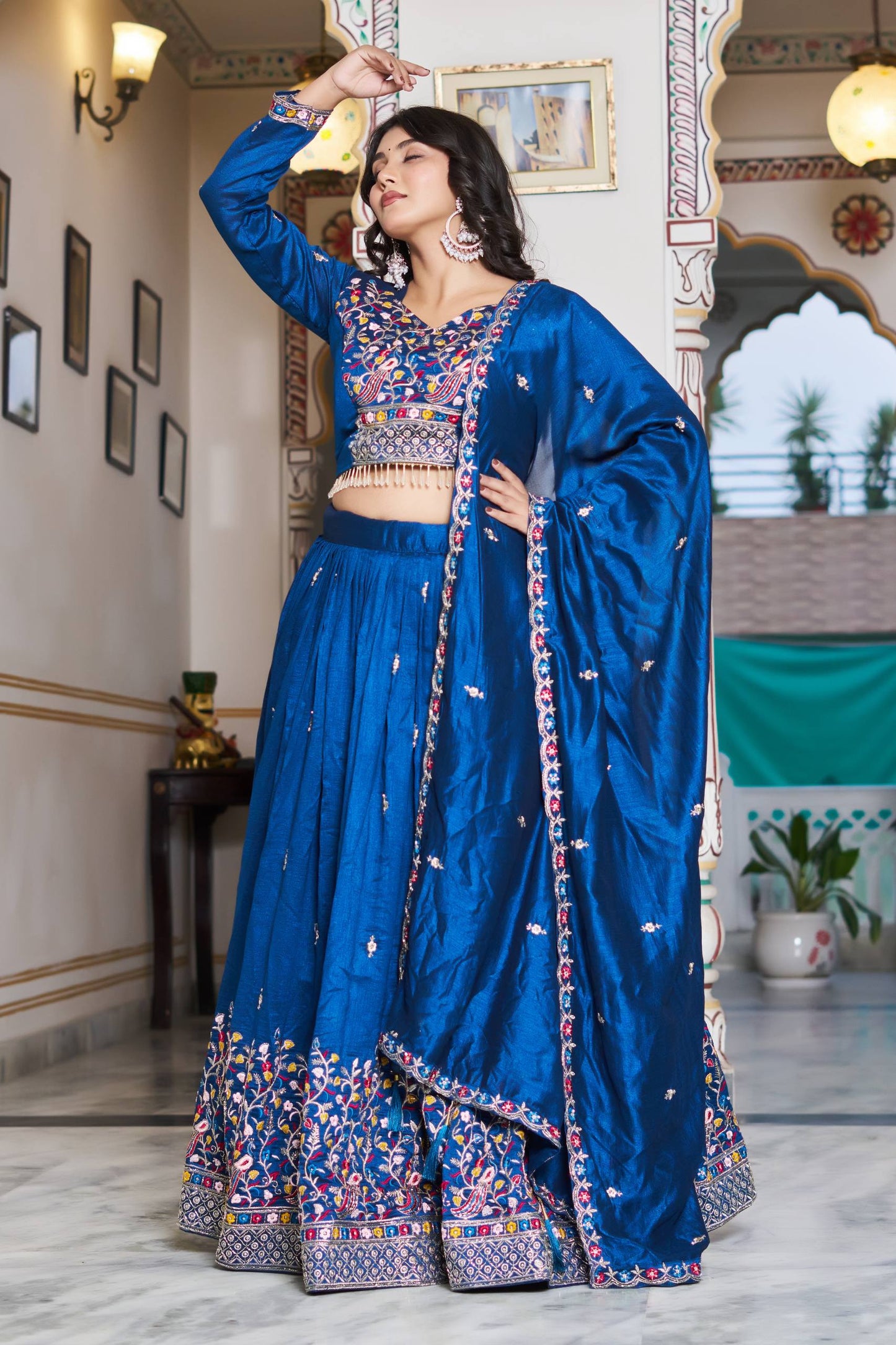 Pure Vichitra Silk Chaniya Choli
