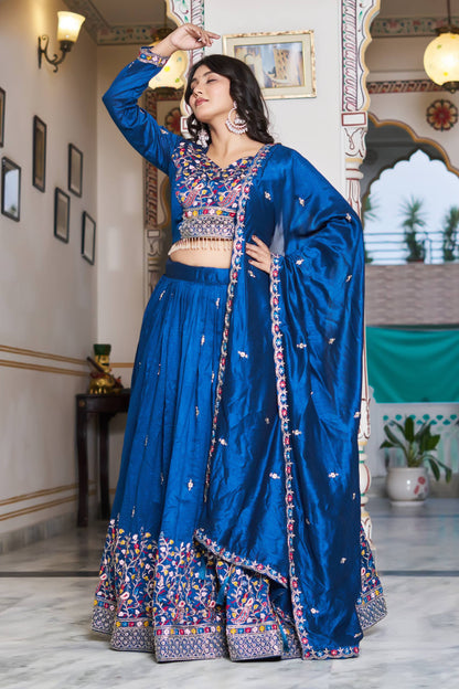 Pure Vichitra Silk Chaniya Choli