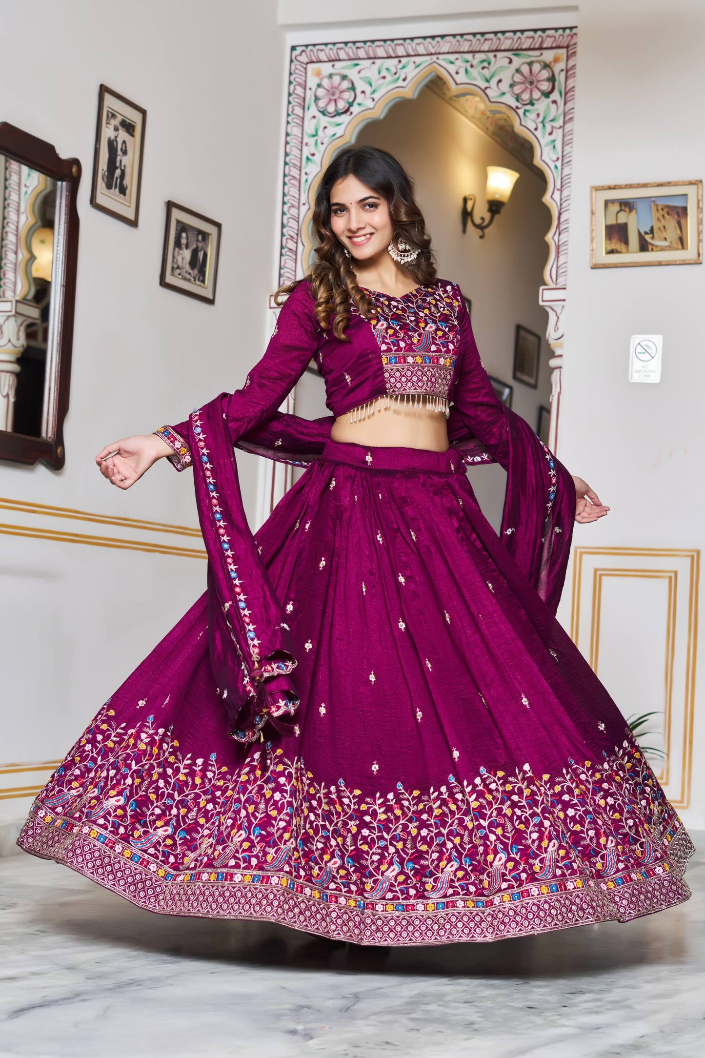 Pure Vichitra Silk Chaniya Choli