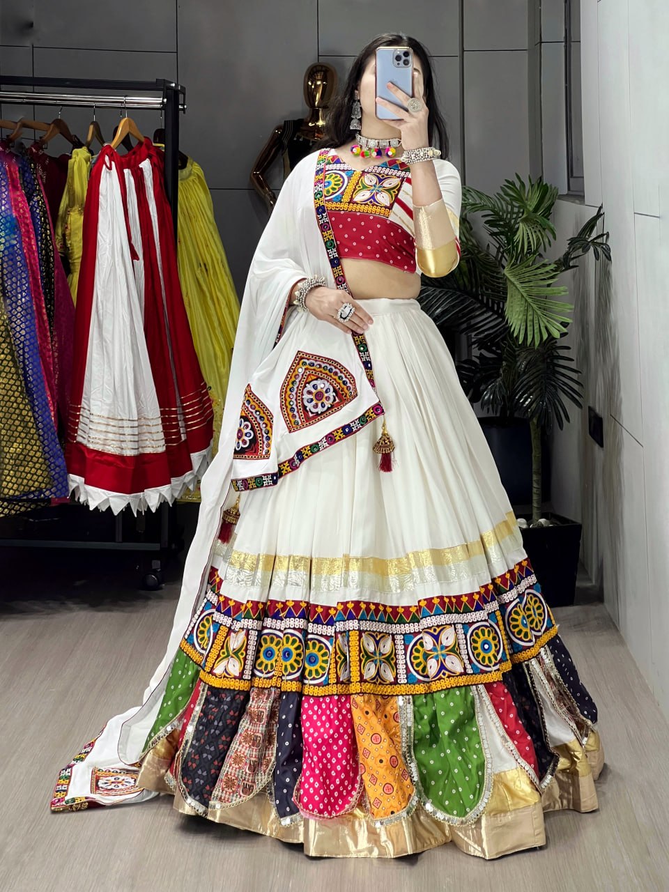 Ethnic Chaniya Choli With Fancy Top Dupatta | Navratri