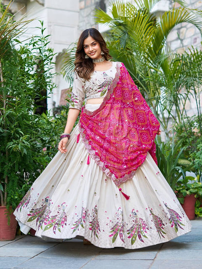 Tissue Silk Chaniya Choli