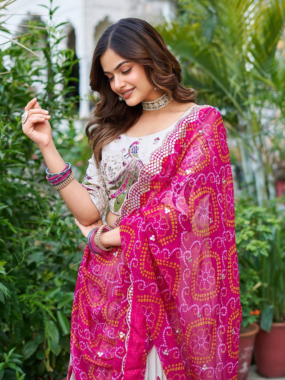 Tissue Silk Chaniya Choli