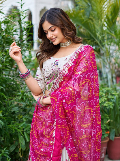 Tissue Silk Chaniya Choli