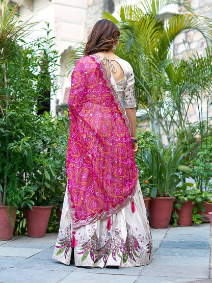 Tissue Silk Chaniya Choli