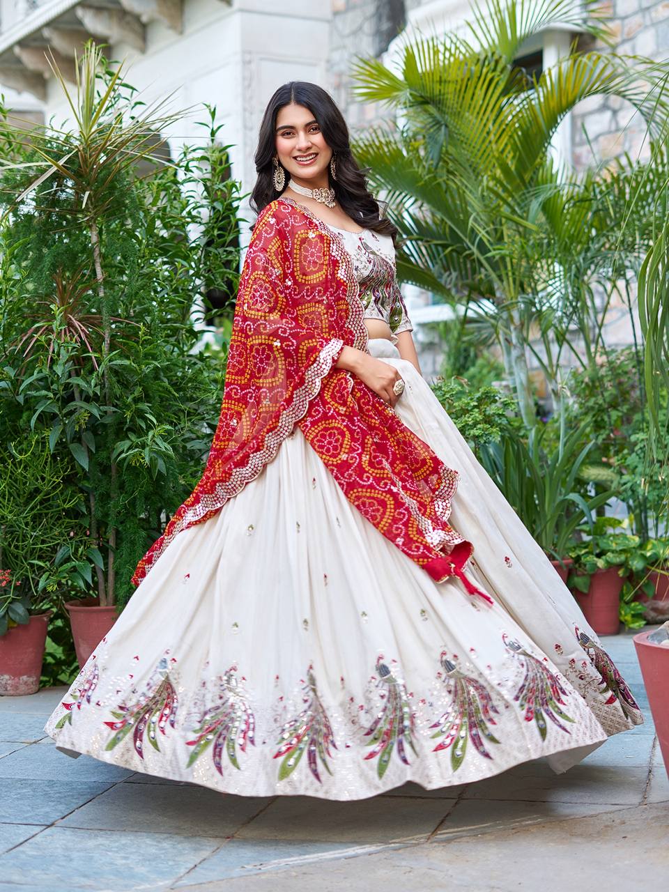 Tissue Silk Chaniya Choli