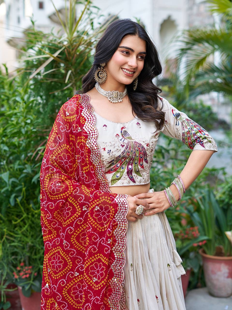 Tissue Silk Chaniya Choli