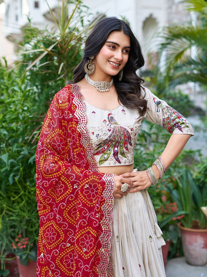 Tissue Silk Chaniya Choli