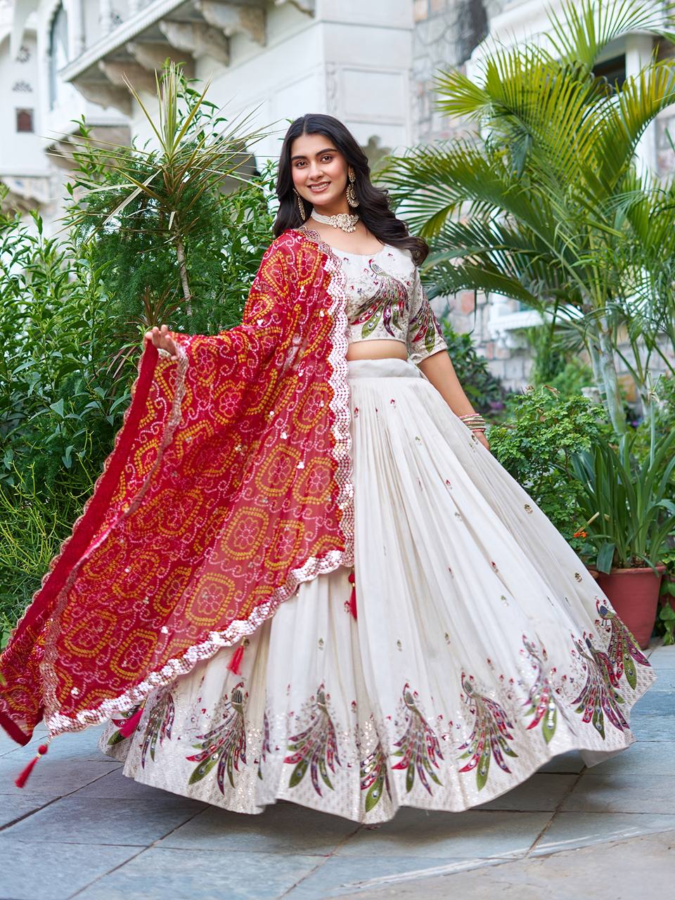 Tissue Silk Chaniya Choli