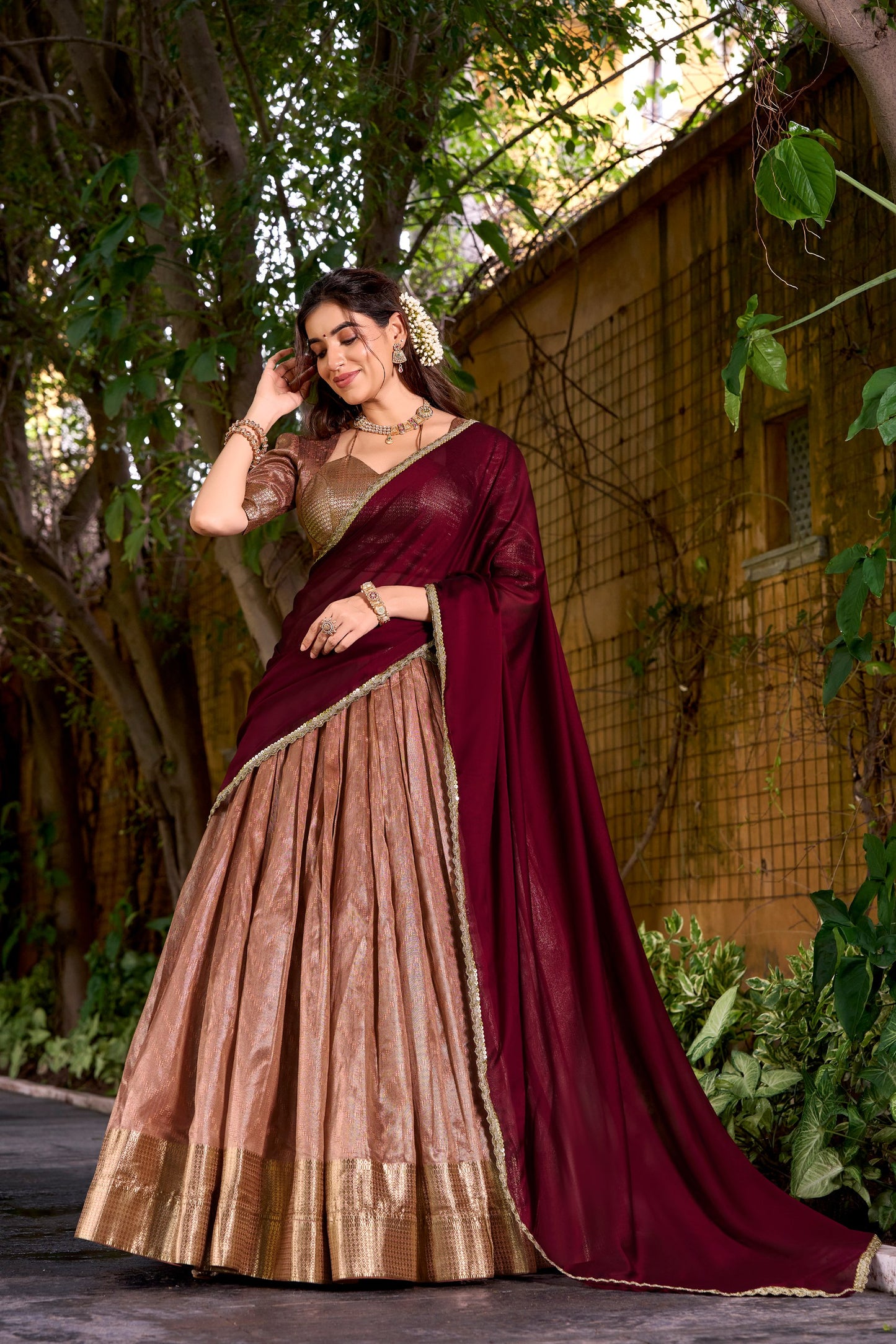 South Indian Style Lehenga