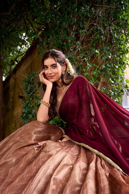 South Indian Style Lehenga
