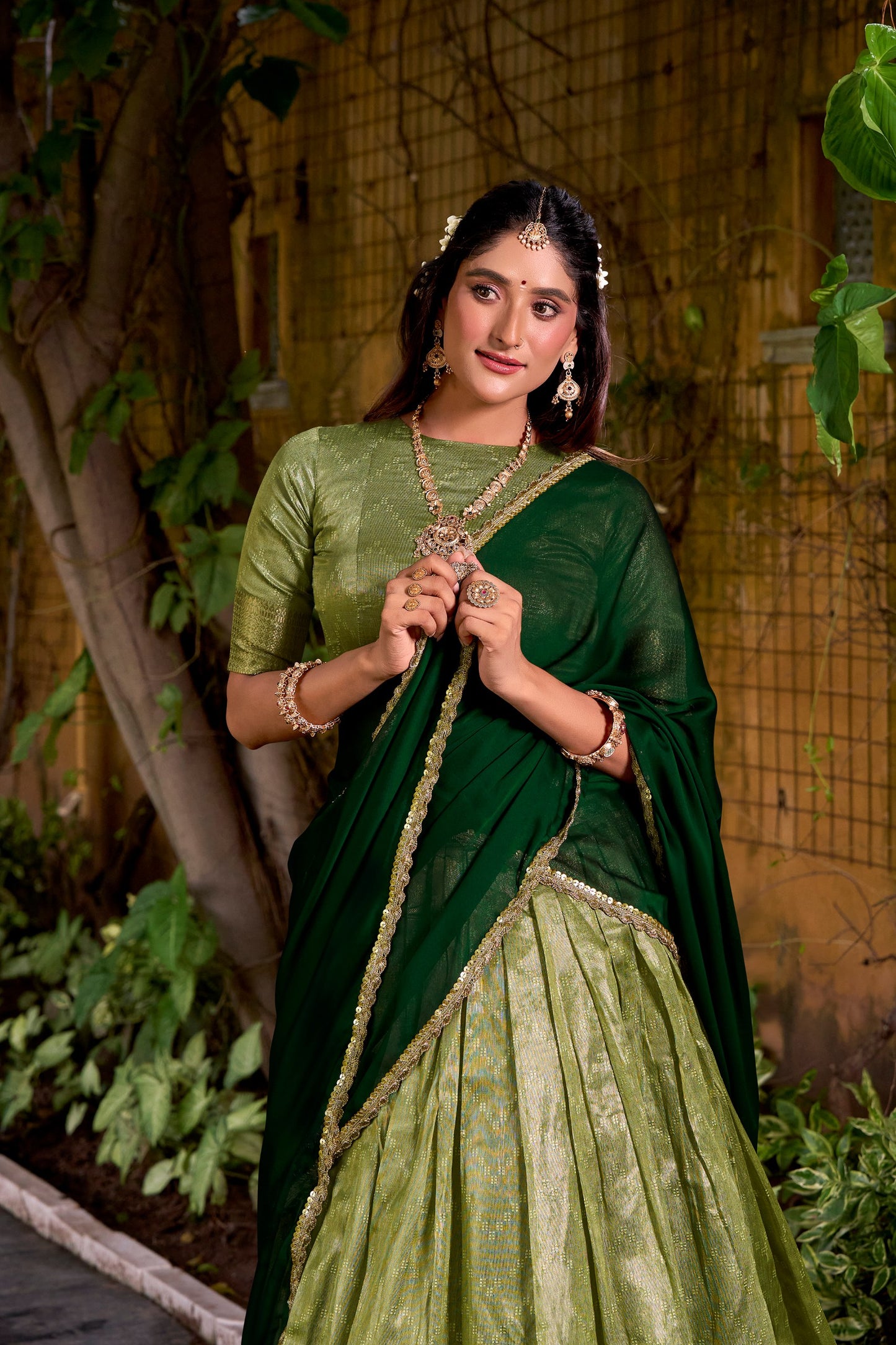 South Indian Style Lehenga
