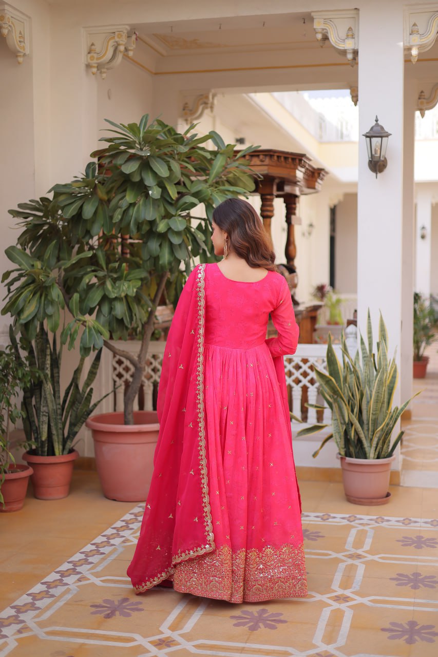 GOWN WITH DUPATTA SET