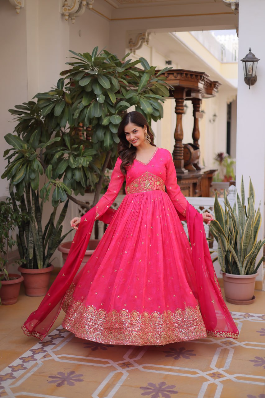 GOWN WITH DUPATTA SET