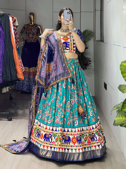 Floral Silk Navratri Choli