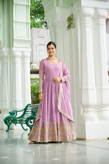 Unique Dusty Coloured Gown