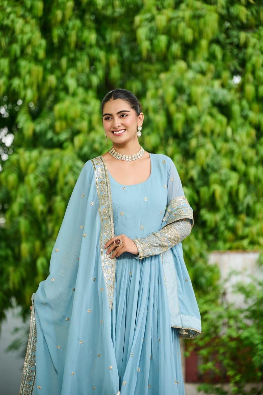 Unique Dusty Coloured Gown