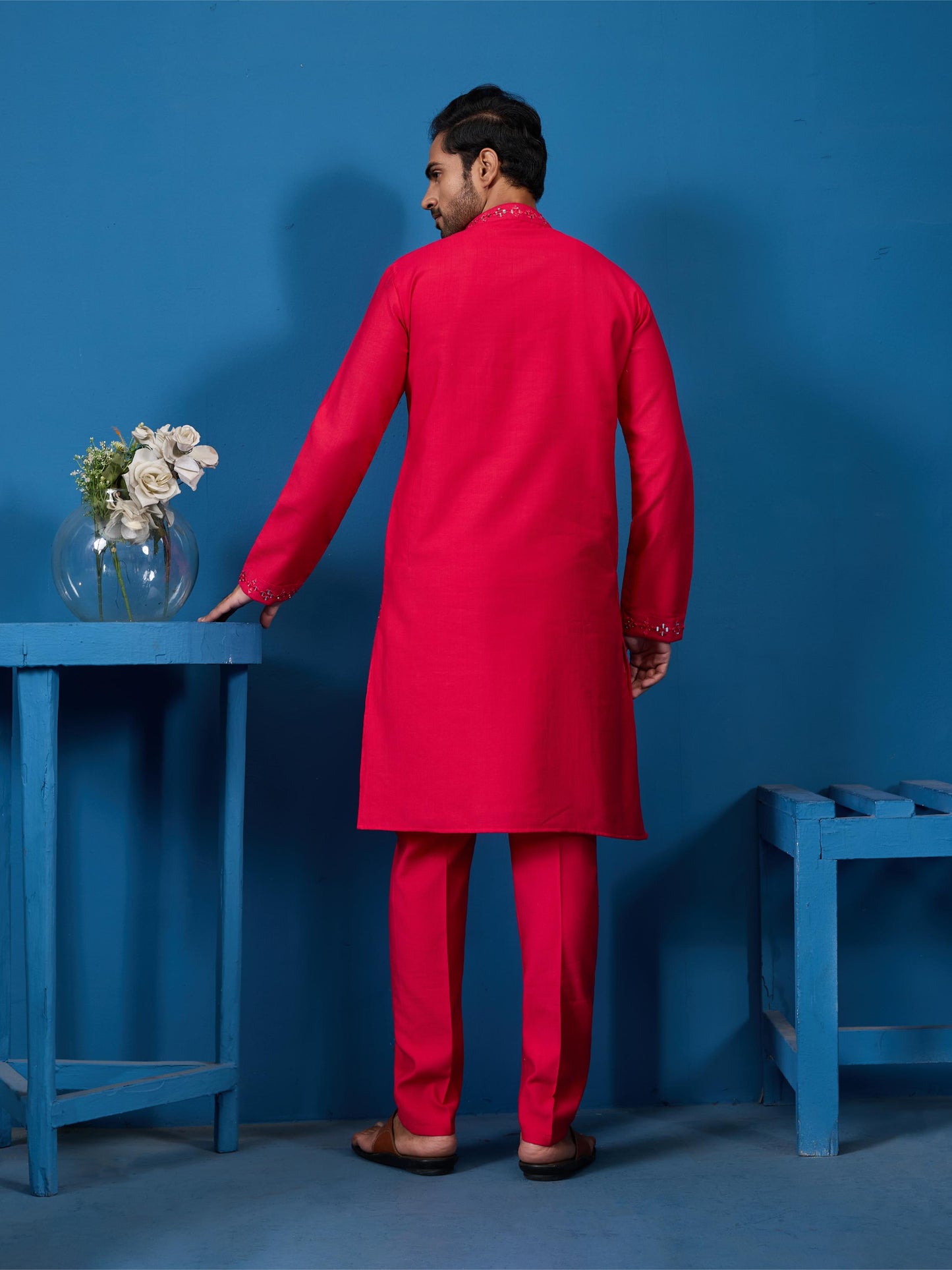 New Exclusive Festival Real Mirror Work Mens Wear Kurta Bottom Collection