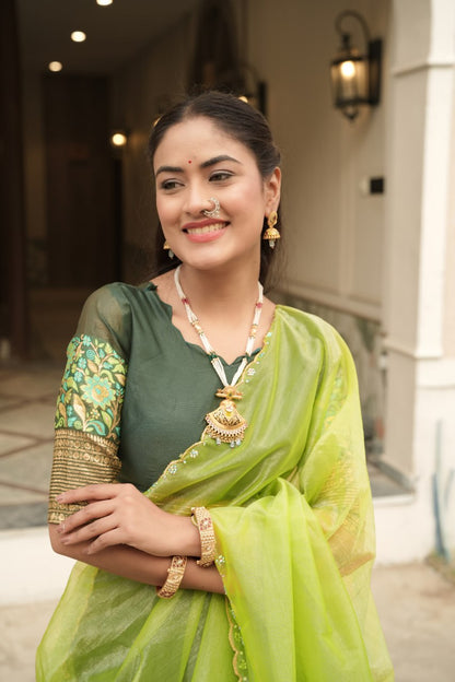 New Arrivals Shimmar Silk Lehega Set