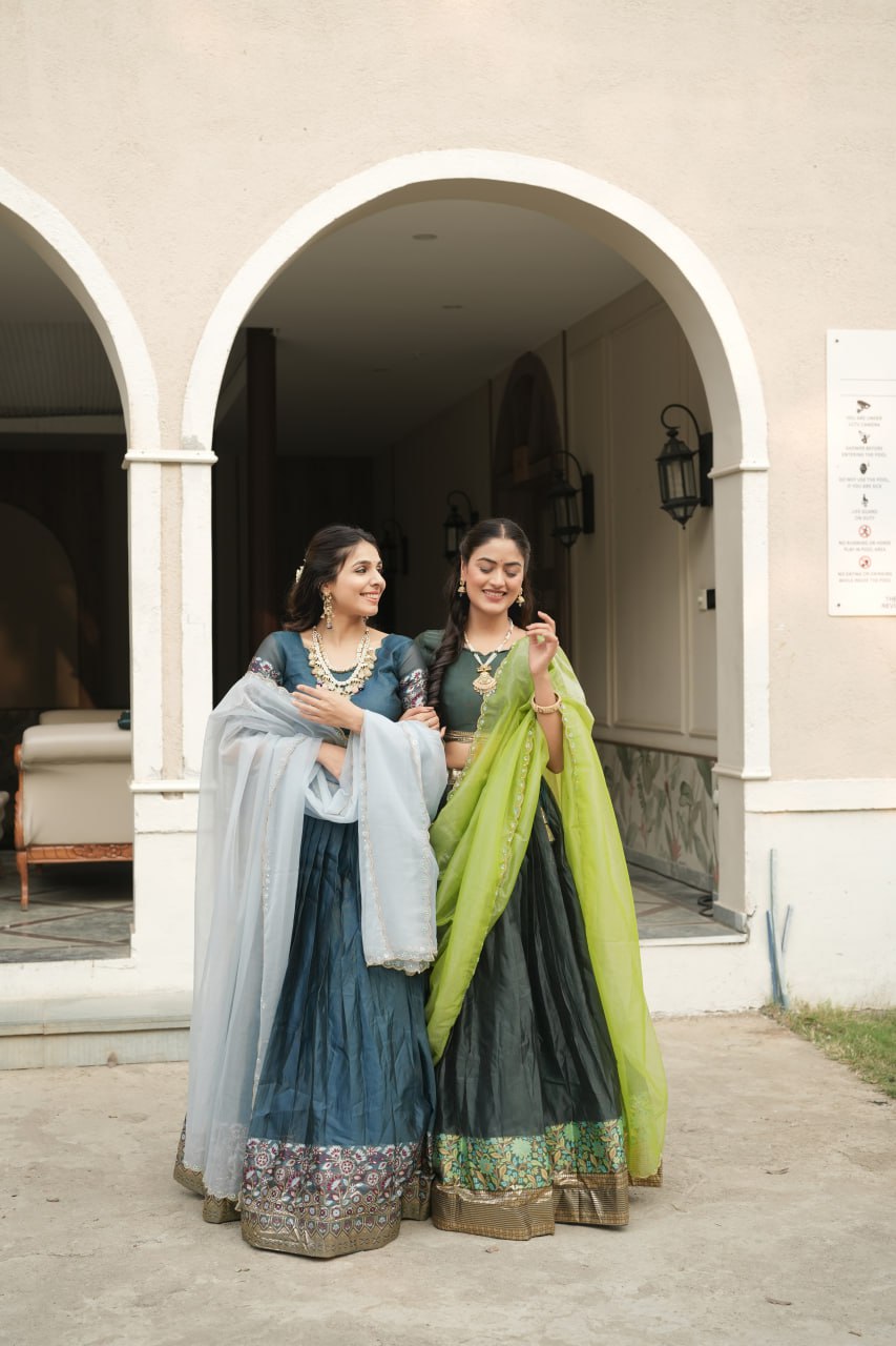 New Arrivals Shimmar Silk Lehega Set