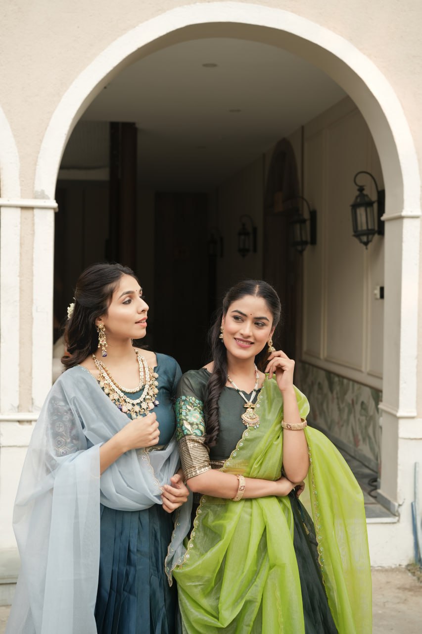 New Arrivals Shimmar Silk Lehega Set