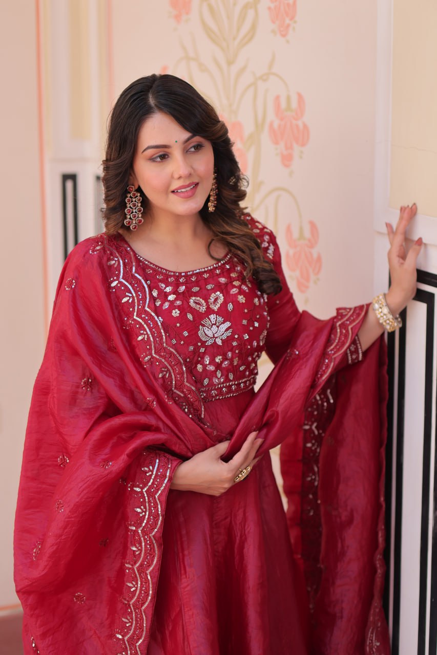 Wedding Special Gown with Dupatta
