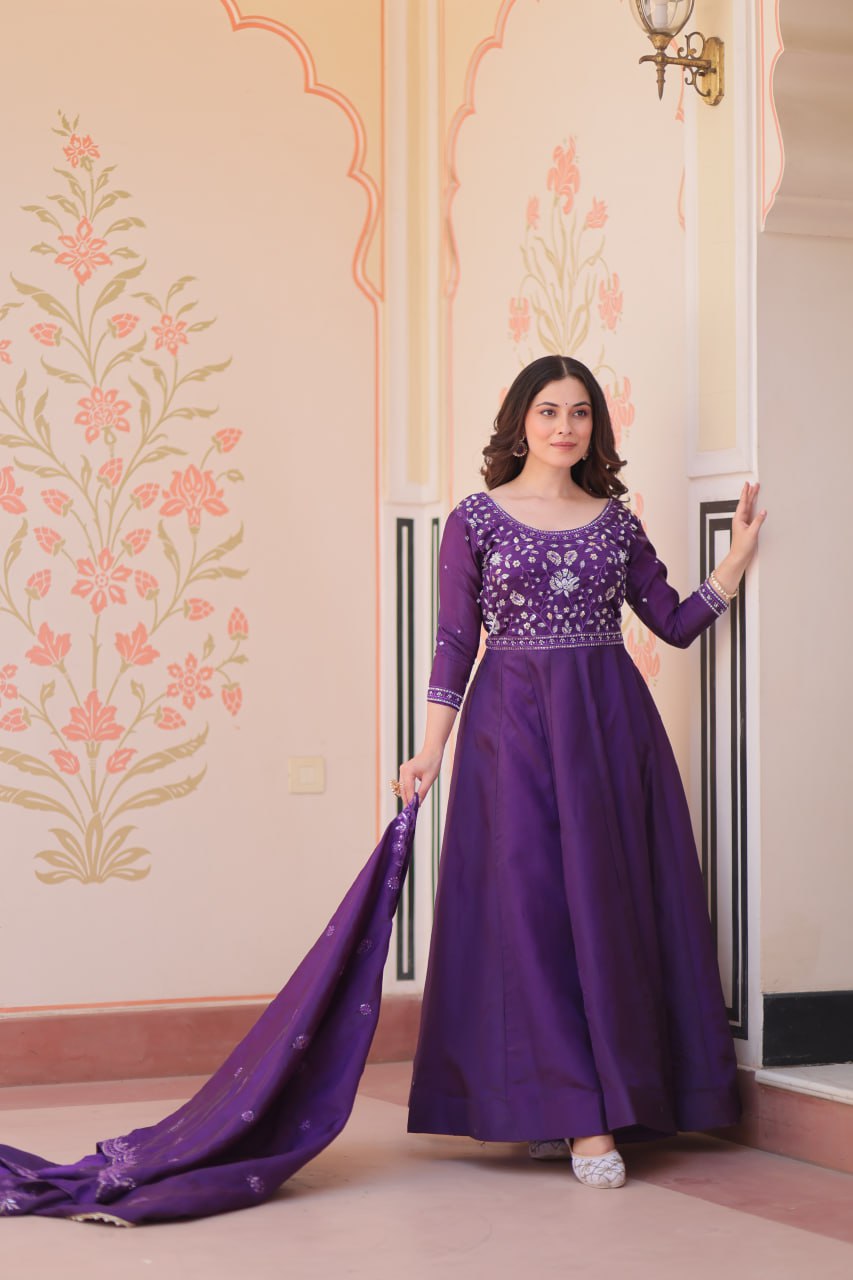 Wedding Special Gown with Dupatta