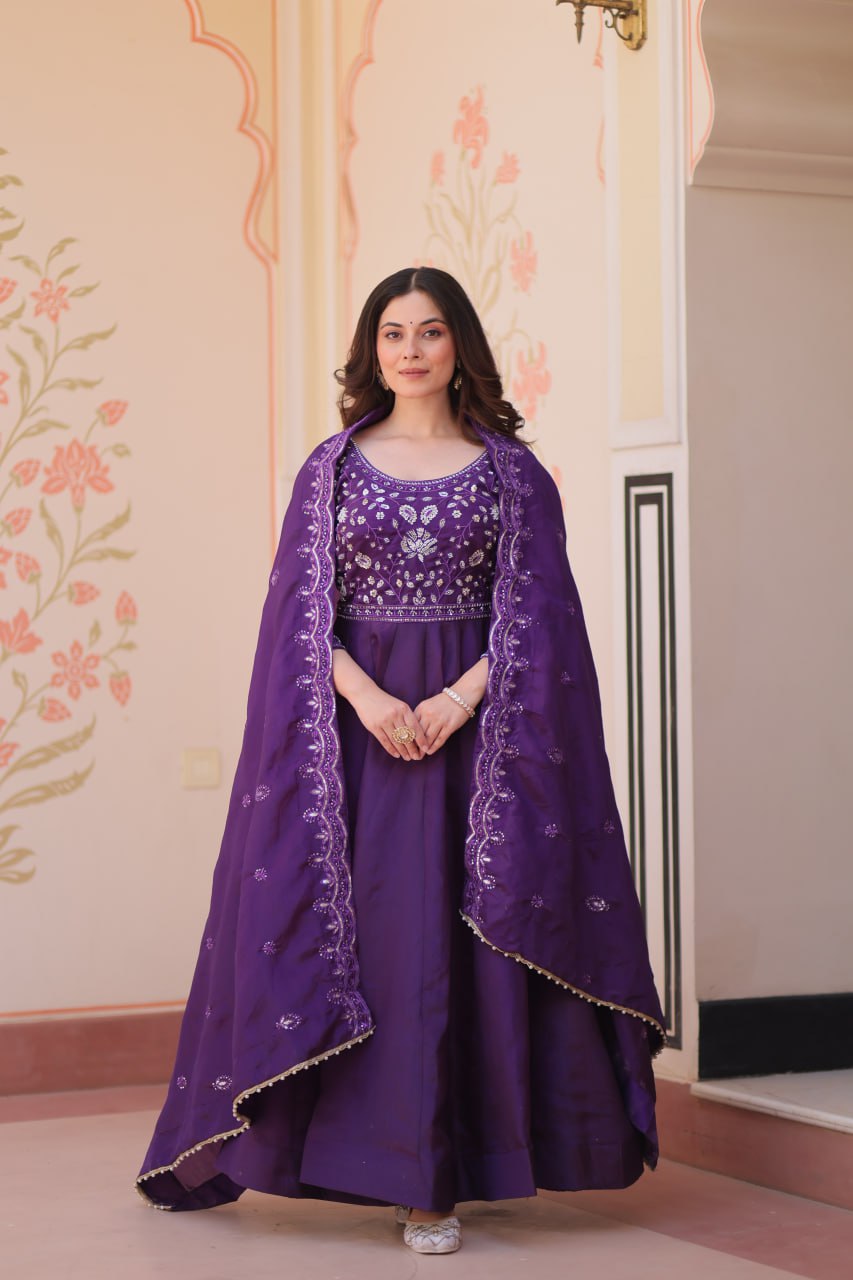 Wedding Special Gown with Dupatta