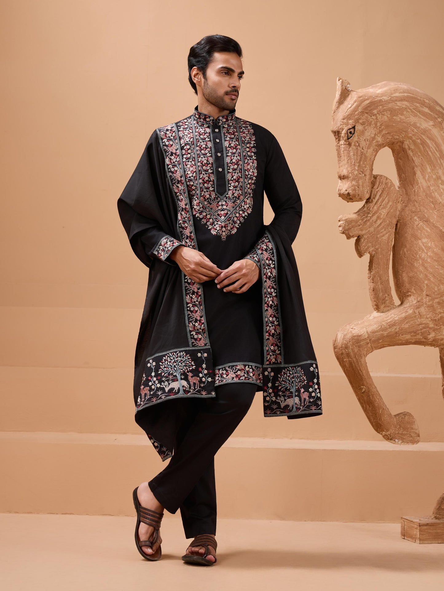 ROYAL LOOK -  Mens Wear Kurta with Dupatta Collection